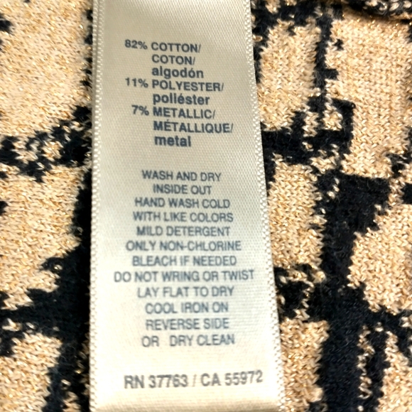 Rafaella Leopard Open Front Cardigan Sweater Duster Size PL - Picture 8 of 8